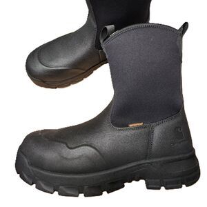 Carhartt Kentwood Steel Toe Work Boots – Men’s 8.5 Black Waterproof Wellington